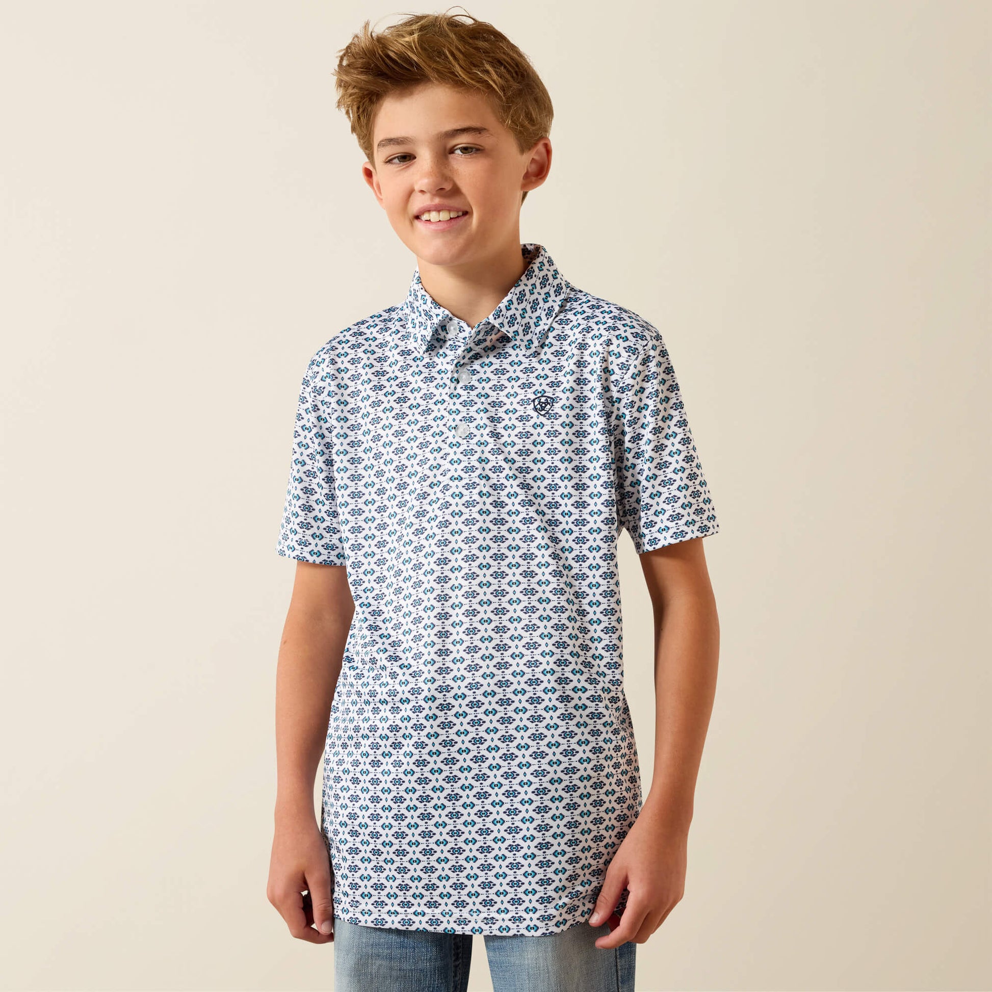 Ariat Kids All Over Print Polo