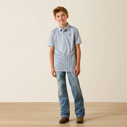 Ariat Kids All Over Print Polo