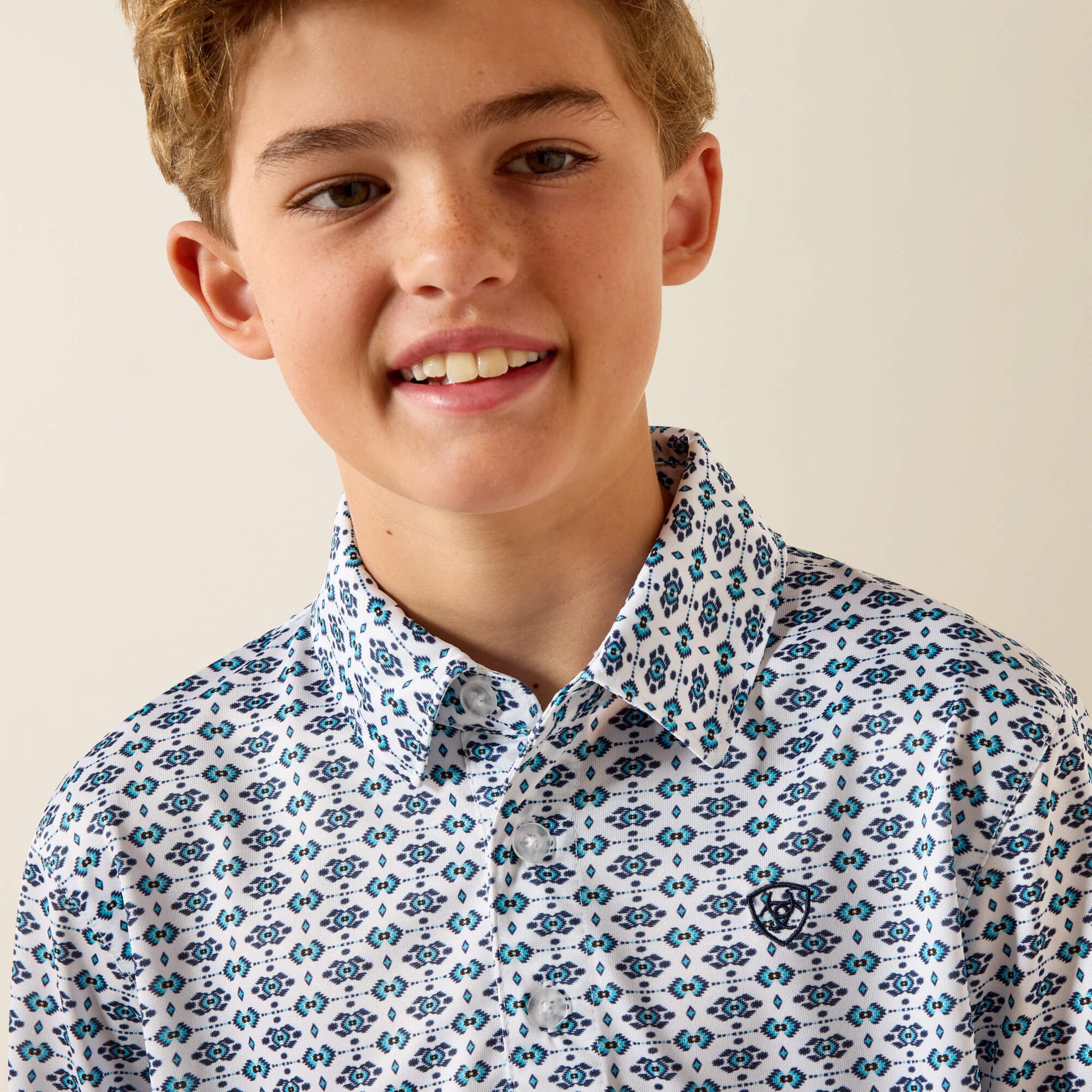 Ariat Kids All Over Print Polo