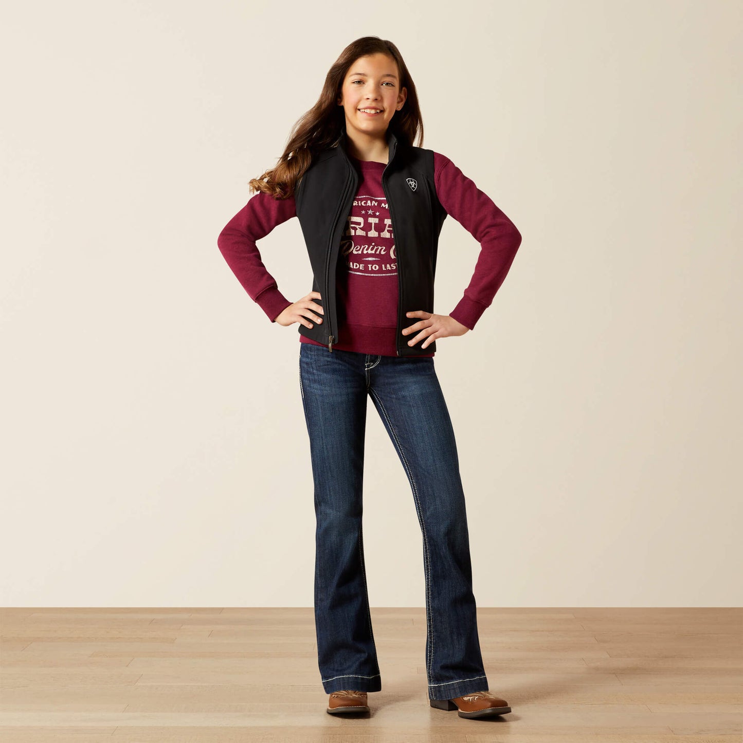 Ariat Kids Ariat Logo Softshell Vest