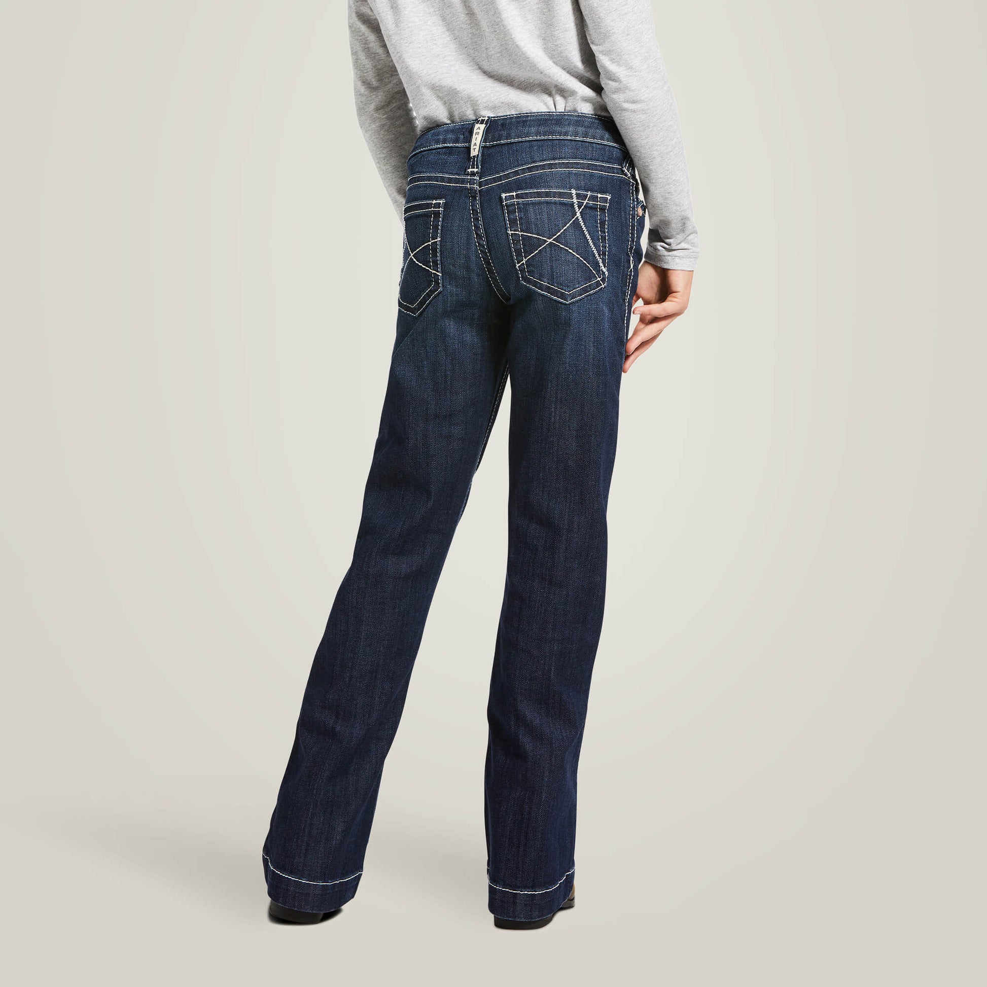 Ariat Kids Trouser Mid Rise Stretch Ella Wide Leg Jean