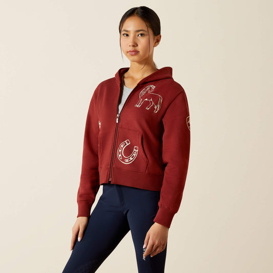 Ariat Kids Spiffy Full Zip Sweatshirt