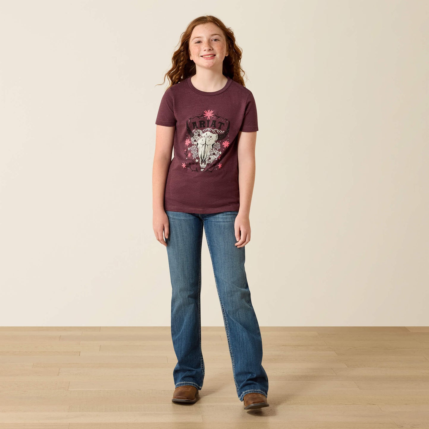 Ariat Kids Ariat Skulls Florals T-Shirt