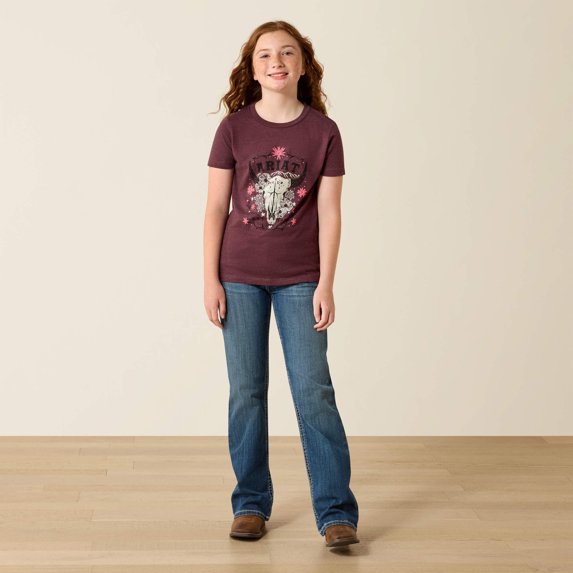Ariat Kids Ariat Skulls Florals T-Shirt
