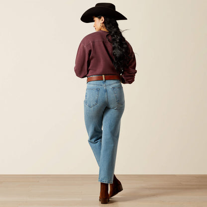 Ariat Trends Ultra High Rise Cheyenne Yoke Tomboy Straight Leg Jean