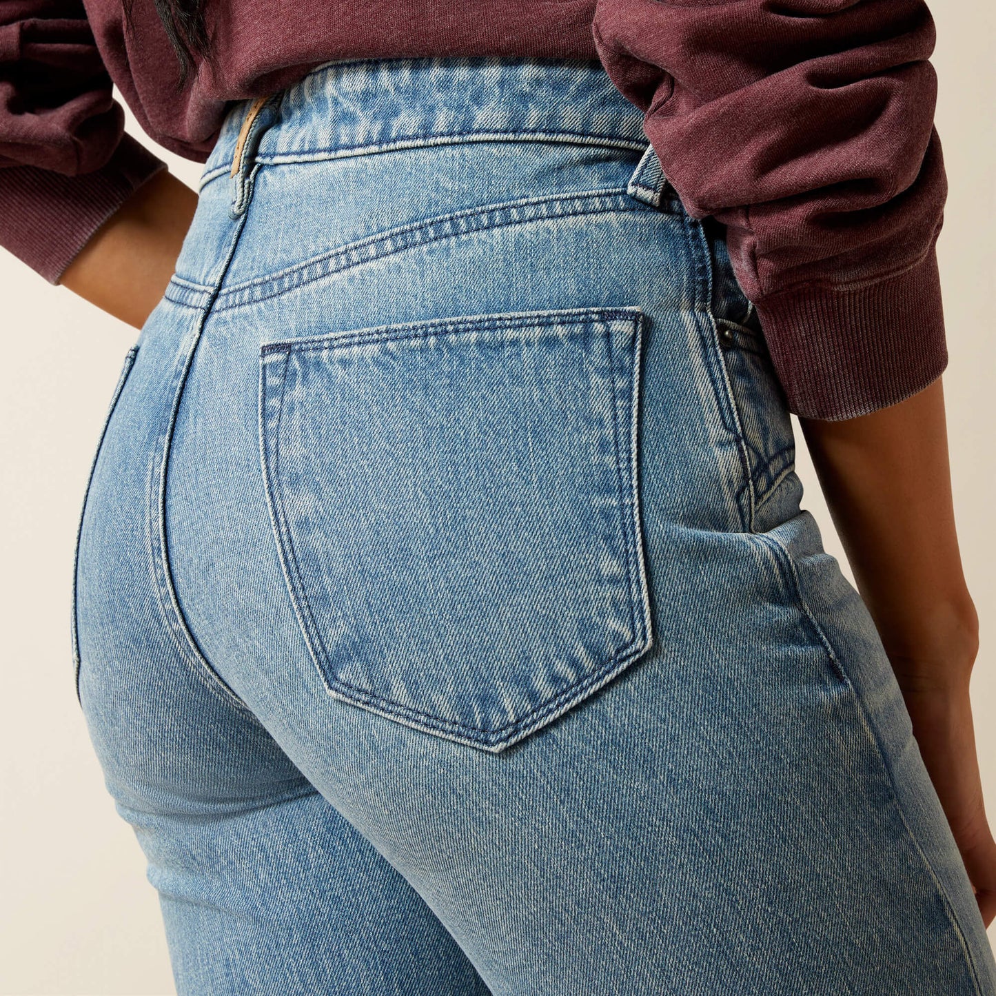 Ariat Trends Ultra High Rise Cheyenne Yoke Tomboy Straight Leg Jean